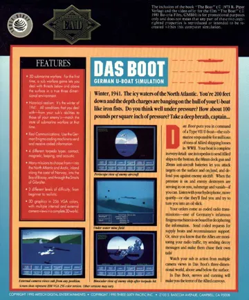 Boot, Das - German U-Boat Simulation_Disk1 box cover back